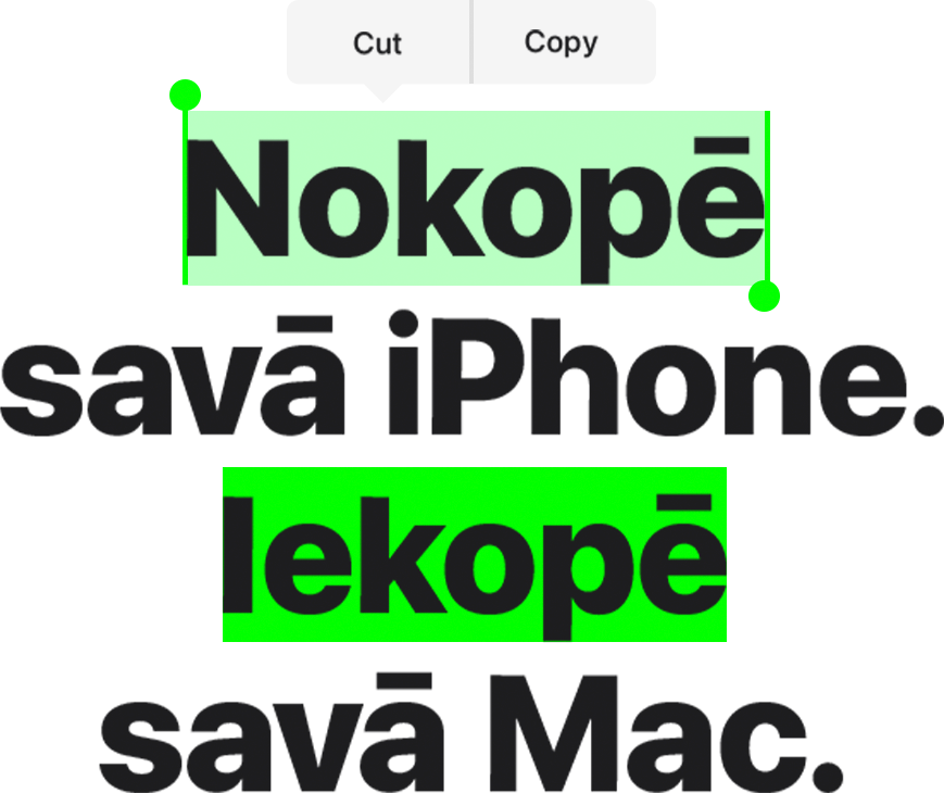 Nokopē savā iPhone. Iekopē savā Mac.